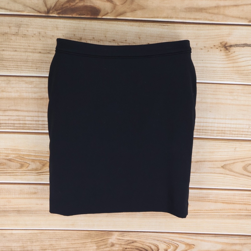 H&M Pencil Skirt Womens Size 8 Black Polyester Blend‎ Lined Short